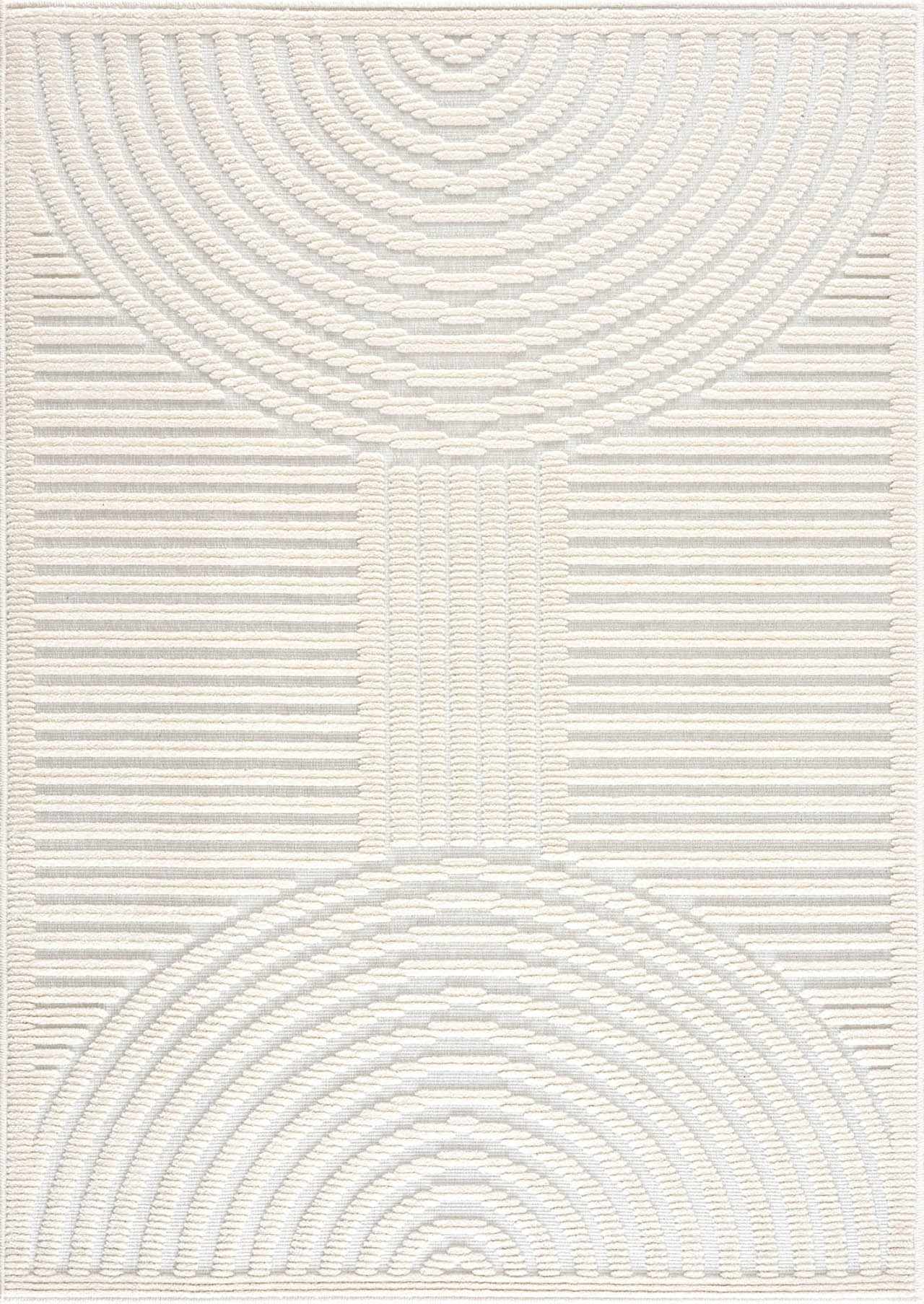Alfombra lavable blanca Deron