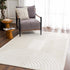 Alfombra lavable blanca Deron