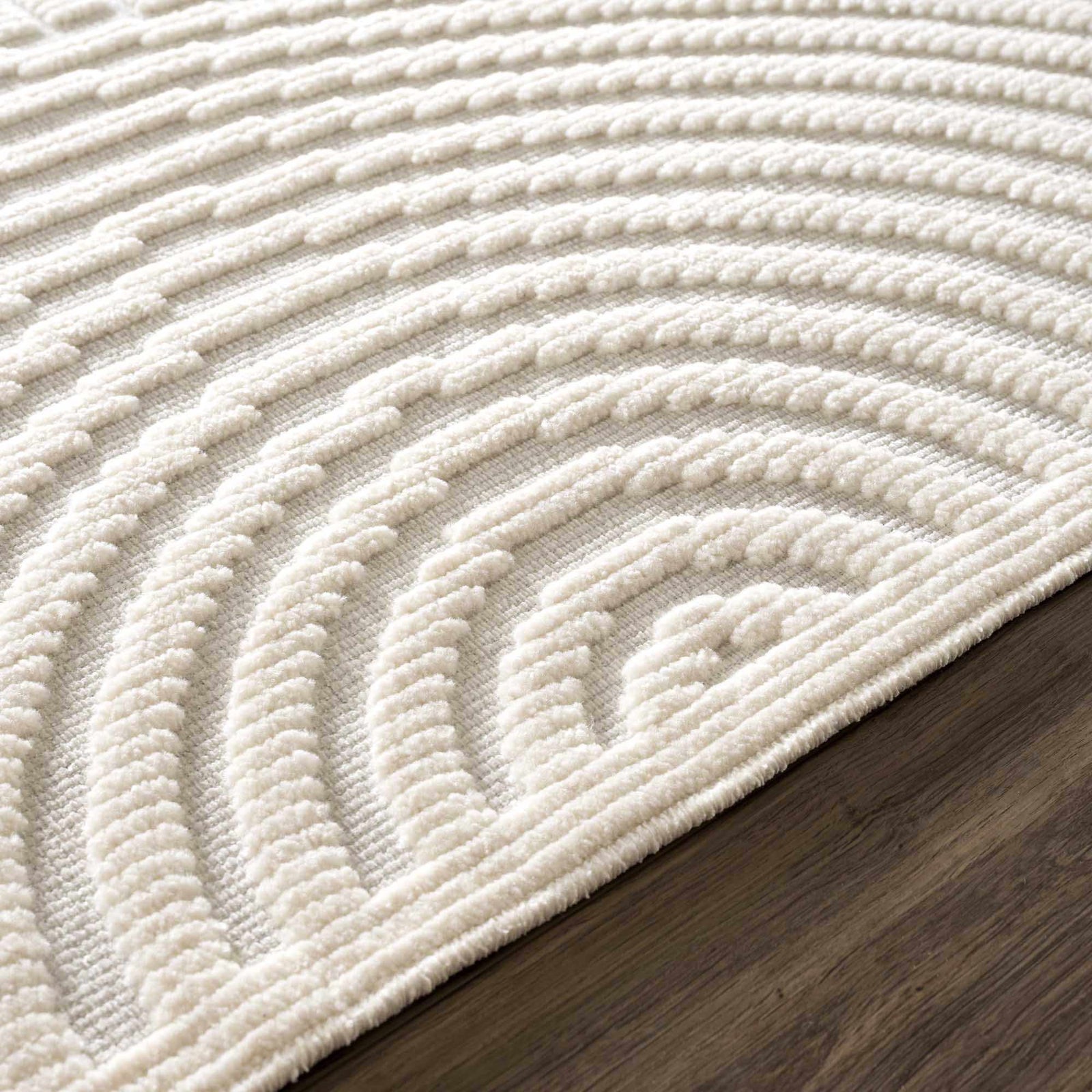 Alfombra lavable blanca Deron