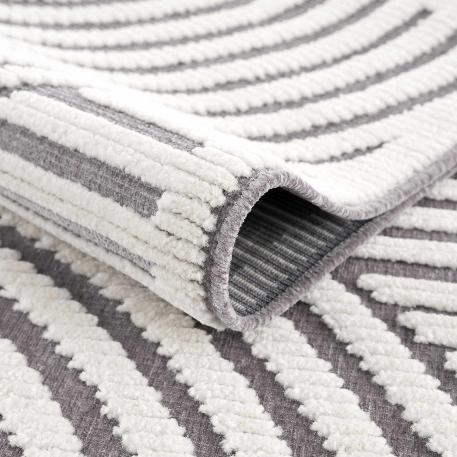 Alfombra lavable Deron Gray Rainbow