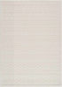 Fadey White Textured Washable Rug