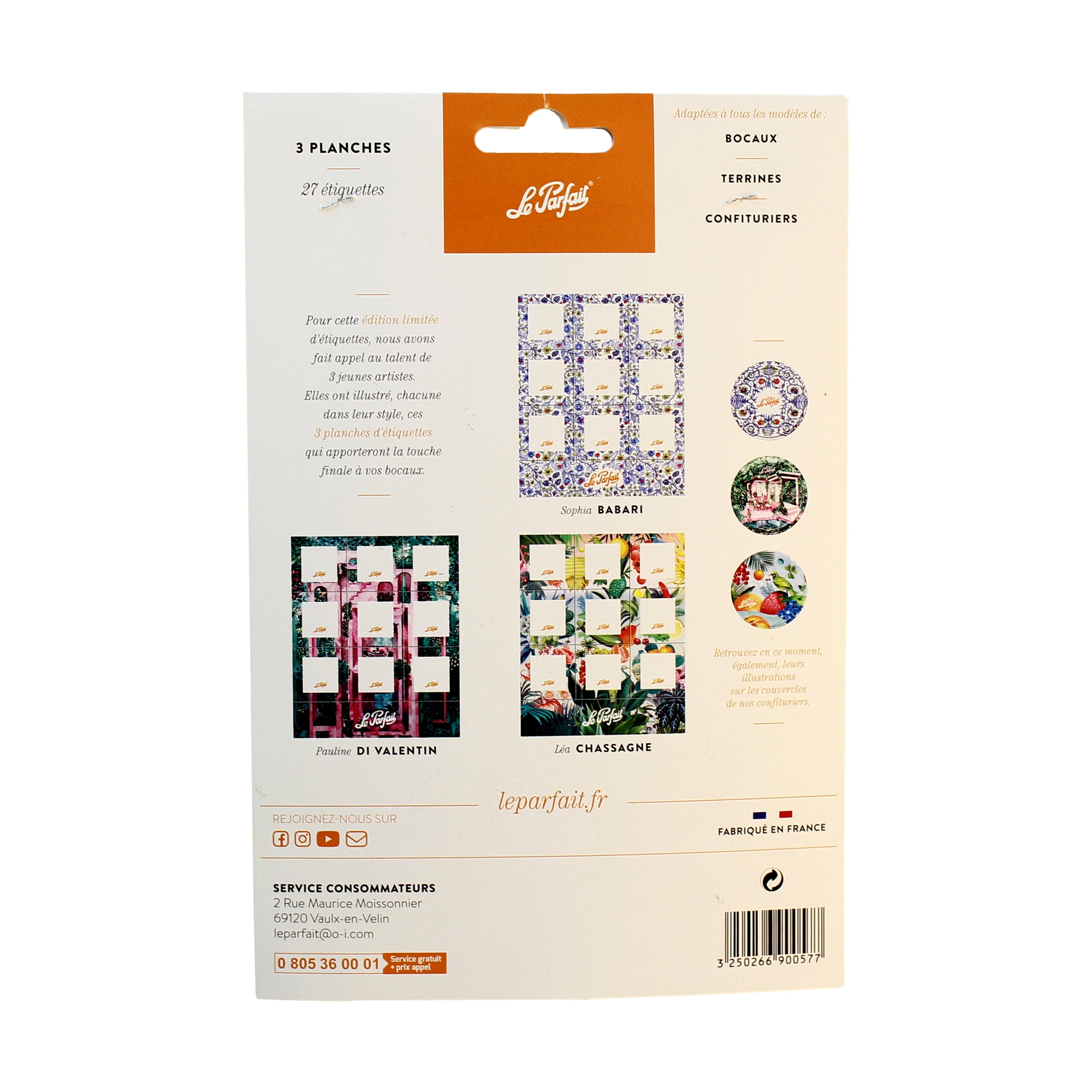 Le Parfait Labels - Food Storage Containers