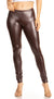 Leggings Sakkas sin pies, ultradelgados, con efecto mojado y líquido mate
