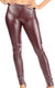 Leggings Sakkas sin pies, ultradelgados, con efecto mojado y líquido mate