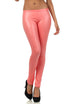 Leggings Sakkas sin pies, ultradelgados, con efecto mojado y líquido mate