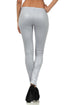 Leggings Sakkas sin pies, ultradelgados, con efecto mojado y líquido mate