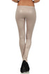 Leggings Sakkas sin pies, ultradelgados, con efecto mojado y líquido mate