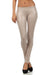 Leggings Sakkas sin pies, ultradelgados, con efecto mojado y líquido mate