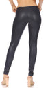 Leggings Sakkas sin pies, ultradelgados, con efecto mojado y líquido mate