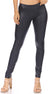 Leggings Sakkas sin pies, ultradelgados, con efecto mojado y líquido mate