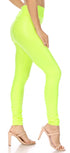 Leggings Sakkas sin pies, ultradelgados, con efecto mojado y líquido mate