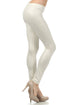 Leggings Sakkas sin pies, ultradelgados, con efecto mojado y líquido mate