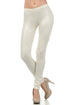 Leggings Sakkas sin pies, ultradelgados, con efecto mojado y líquido mate