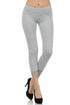 Leggings capri elásticos con ribete de encaje de mezcla de algodón Sakkas - Fabricados en EE. UU.