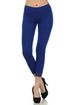 Leggings capri elásticos con ribete de encaje de mezcla de algodón Sakkas - Fabricados en EE. UU.