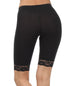 Pantalones cortos de ciclismo elásticos con ribete de encaje de mezcla de algodón Sakkas - Hechos en EE. UU.