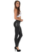 Leggings elásticos de cintura alta con líquido mate Sakkas - Fabricados en EE. UU.