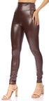 Leggings elásticos de cintura alta con líquido mate Sakkas - Fabricados en EE. UU.