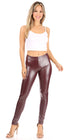 Leggings elásticos de cintura alta con líquido mate Sakkas - Fabricados en EE. UU.