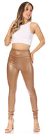 Leggings elásticos de cintura alta con líquido mate Sakkas - Fabricados en EE. UU.
