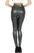 Leggings elásticos de cintura alta con líquido mate Sakkas - Fabricados en EE. UU.