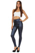 Leggings elásticos de cintura alta con líquido mate Sakkas - Fabricados en EE. UU.