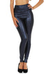 Leggings elásticos de cintura alta con líquido mate Sakkas - Fabricados en EE. UU.