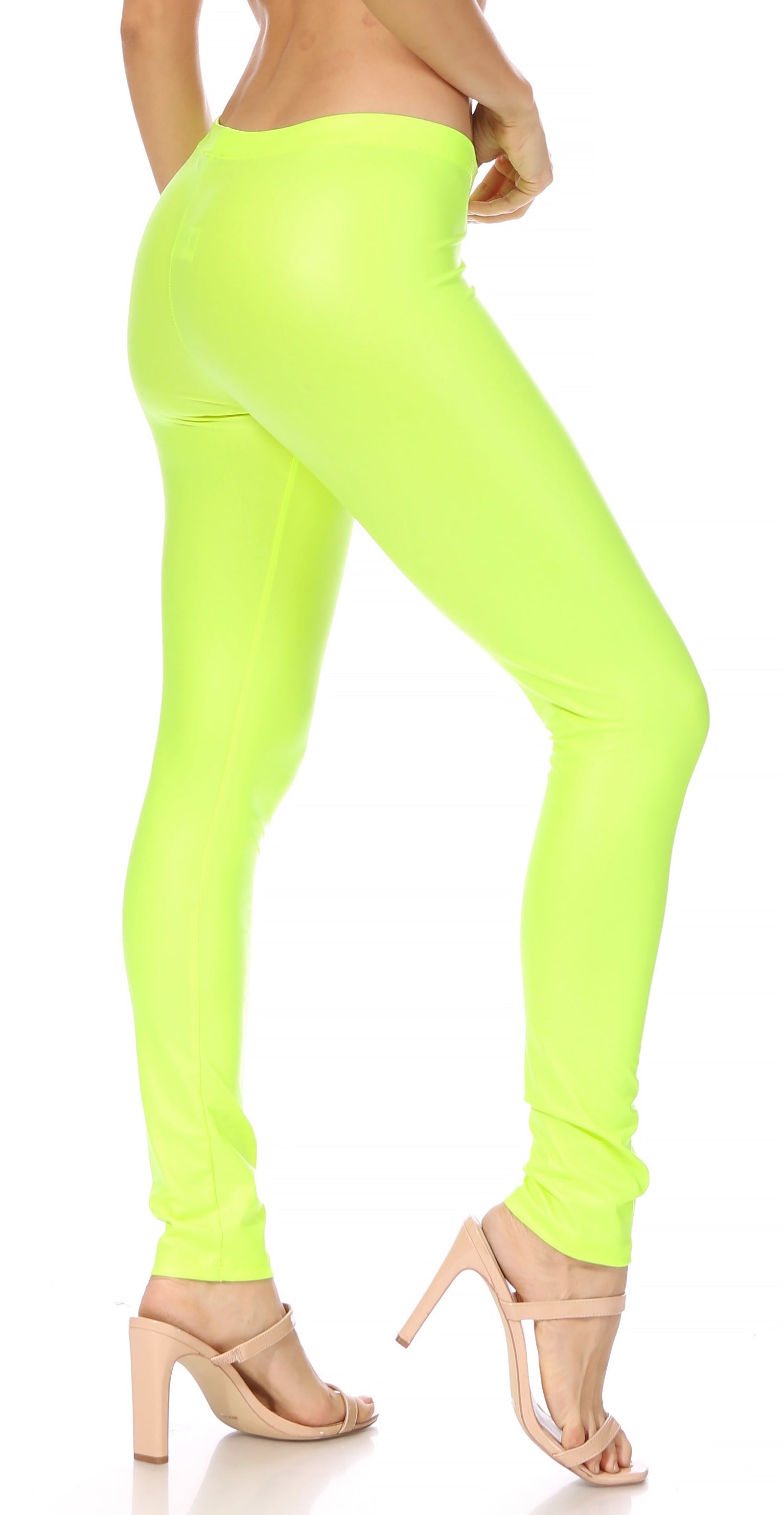 Leggings elásticos de cintura alta con líquido mate Sakkas - Fabricados en EE. UU.
