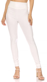 Leggings elásticos de cintura alta con líquido mate Sakkas - Fabricados en EE. UU.