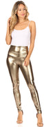 Leggings elásticos de cintura alta con líquido mate Sakkas - Fabricados en EE. UU.