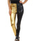 Leggings elásticos de cintura alta con efecto metalizado líquido brillante de Sakkas - Fabricados en EE. UU.