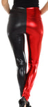 Leggings elásticos de cintura alta con efecto metalizado líquido brillante de Sakkas - Fabricados en EE. UU.