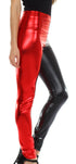 Leggings elásticos de cintura alta con efecto metalizado líquido brillante de Sakkas - Fabricados en EE. UU.
