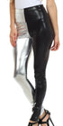 Leggings elásticos de cintura alta con efecto metalizado líquido brillante de Sakkas - Fabricados en EE. UU.