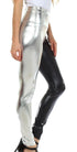 Leggings elásticos de cintura alta con efecto metalizado líquido brillante de Sakkas - Fabricados en EE. UU.
