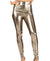 Leggings elásticos de cintura alta con efecto metalizado líquido brillante de Sakkas - Fabricados en EE. UU.