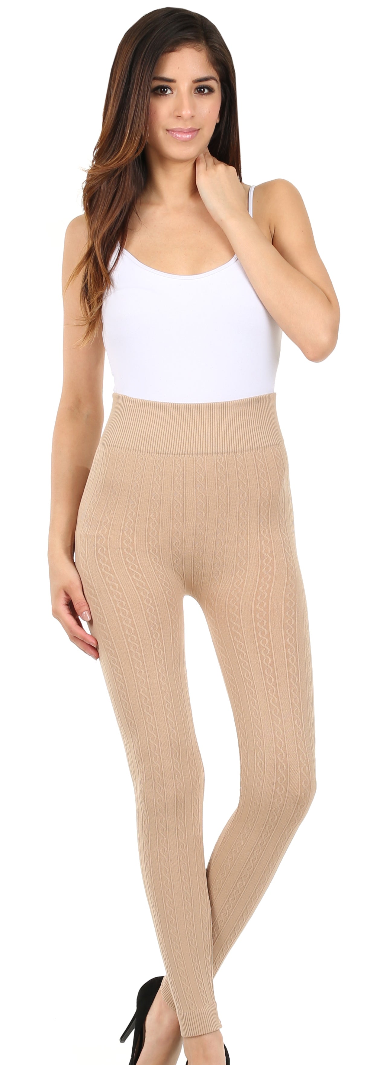Leggings Sakkas de cintura alta con forro polar suave y cálido