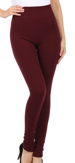 Leggings Sakkas de cintura alta con forro polar suave y cálido