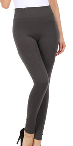 Leggings Sakkas de cintura alta con forro polar suave y cálido