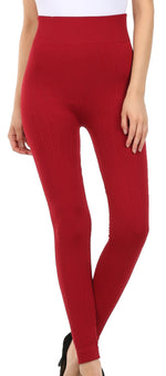 Leggings Sakkas de cintura alta con forro polar suave y cálido