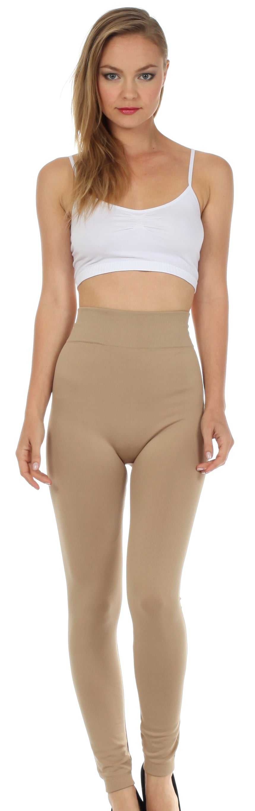 Leggings Sakkas de cintura alta con forro polar suave y cálido