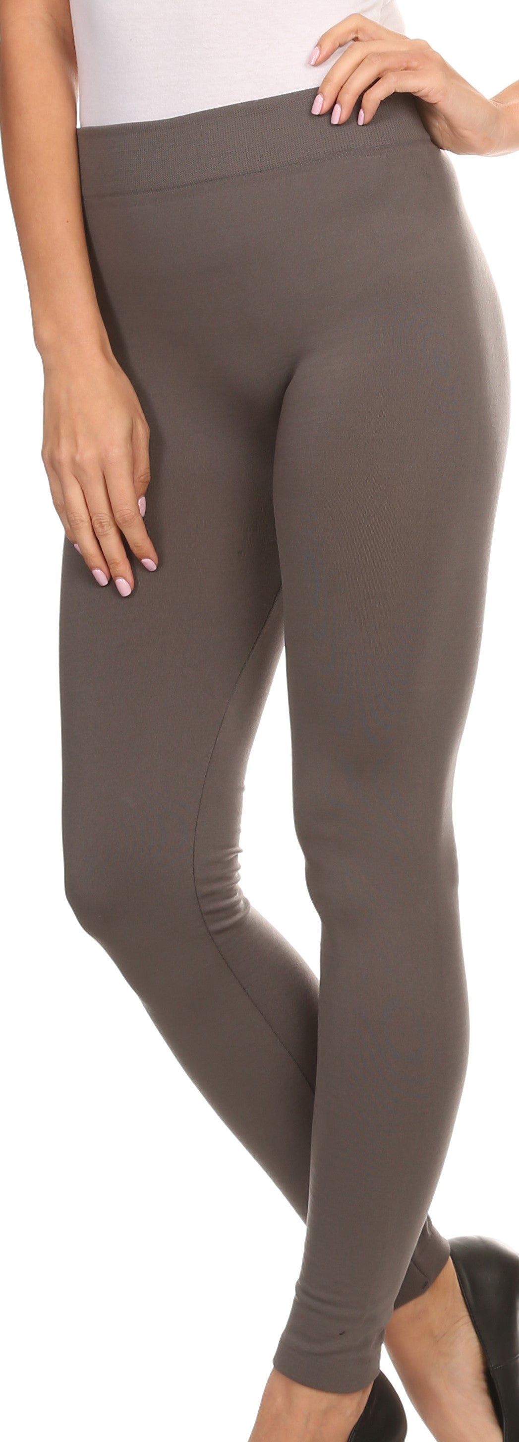 Leggings Sakkas de cintura alta con forro polar suave y cálido