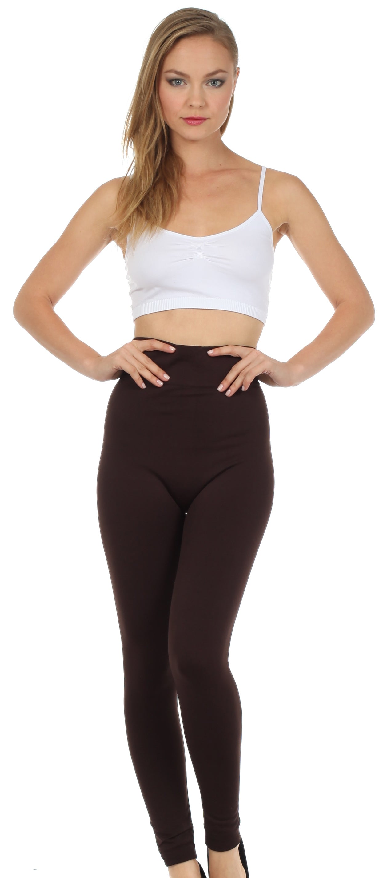 Leggings Sakkas de cintura alta con forro polar suave y cálido