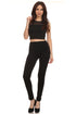 Leggings Sakkas de punto cable con forro polar