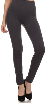 Leggings Sakkas de punto cable con forro polar