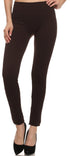 Leggings Sakkas de punto cable con forro polar