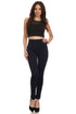 Leggings Sakkas de punto cable con forro polar