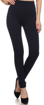 Leggings Sakkas de punto cable con forro polar