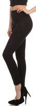Leggings Sakkas de cintura alta con forro polar suave y estampado para mujer