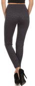 Leggings Sakkas de cintura alta con forro polar suave y estampado para mujer